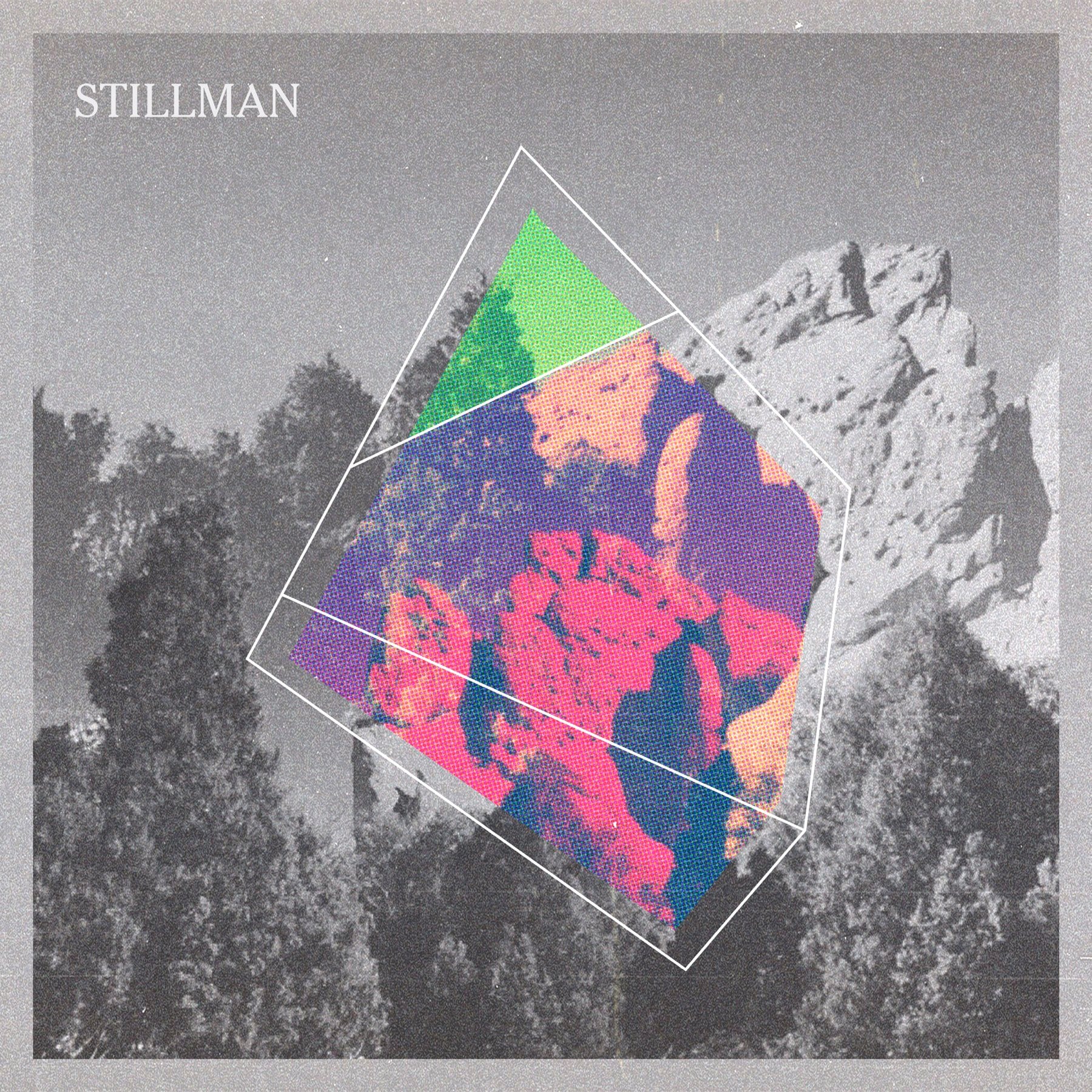 Stillman mountain artwork with bright overlapping color