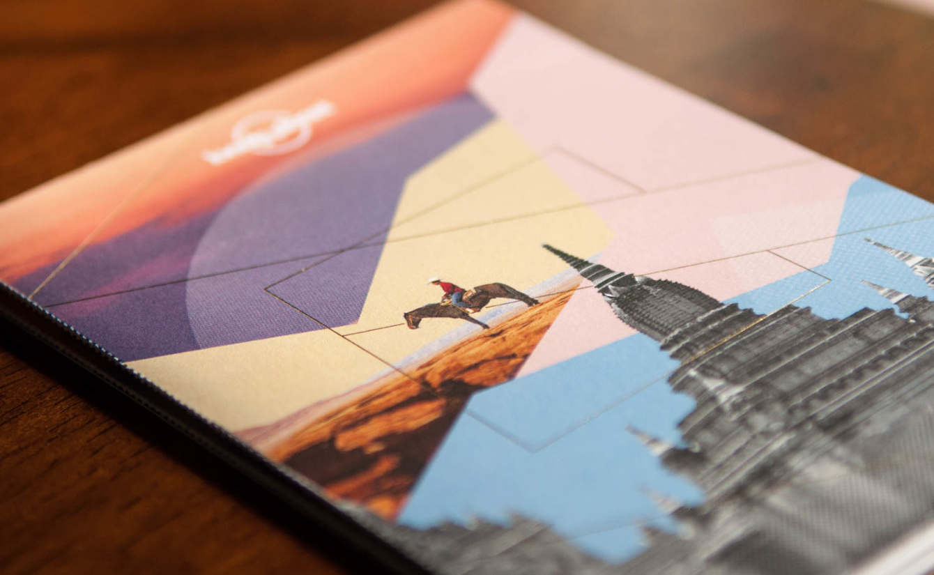 Lonely Planet limited edition postcard design