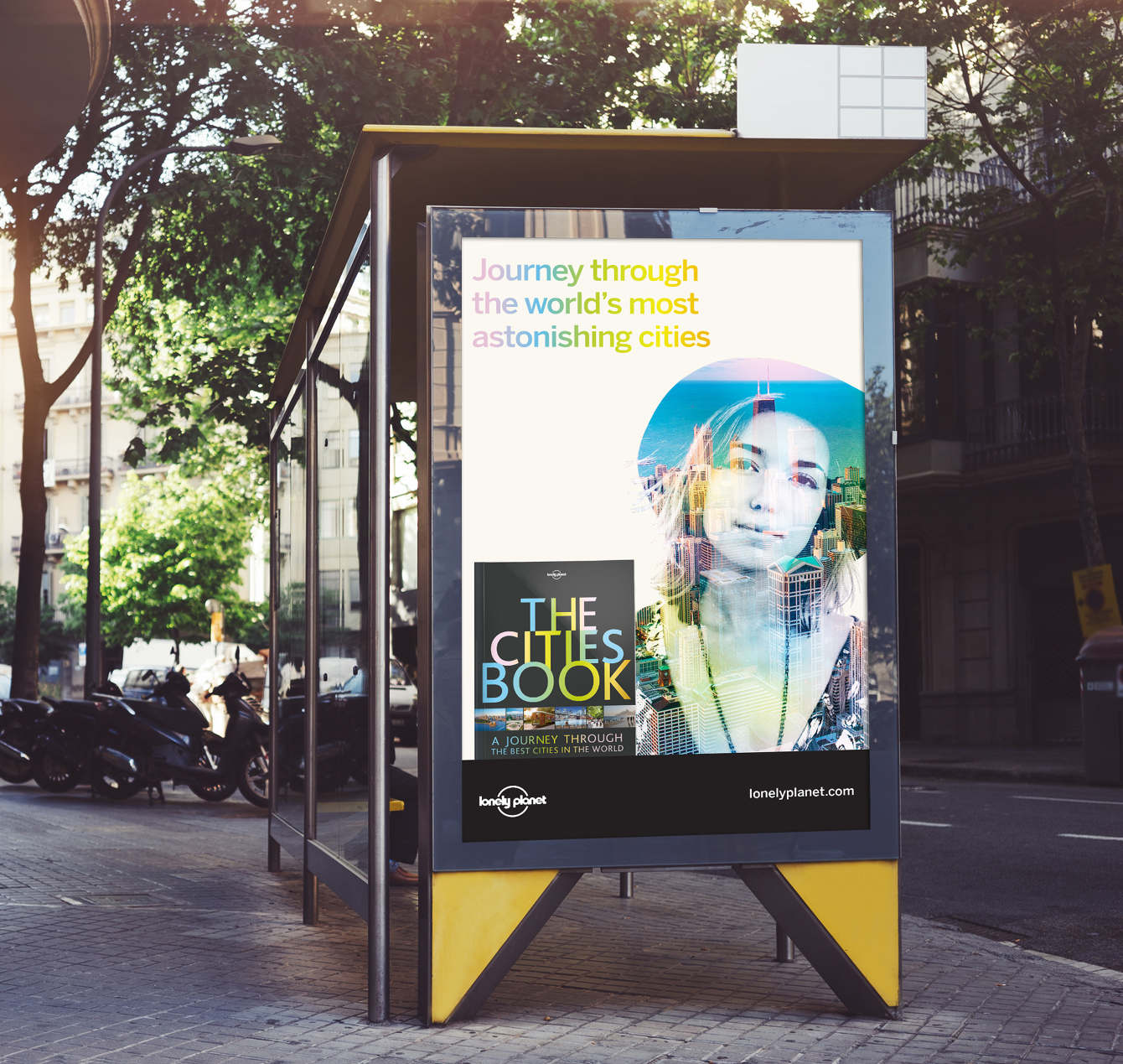 Pathfinders bus stop poster mockup
