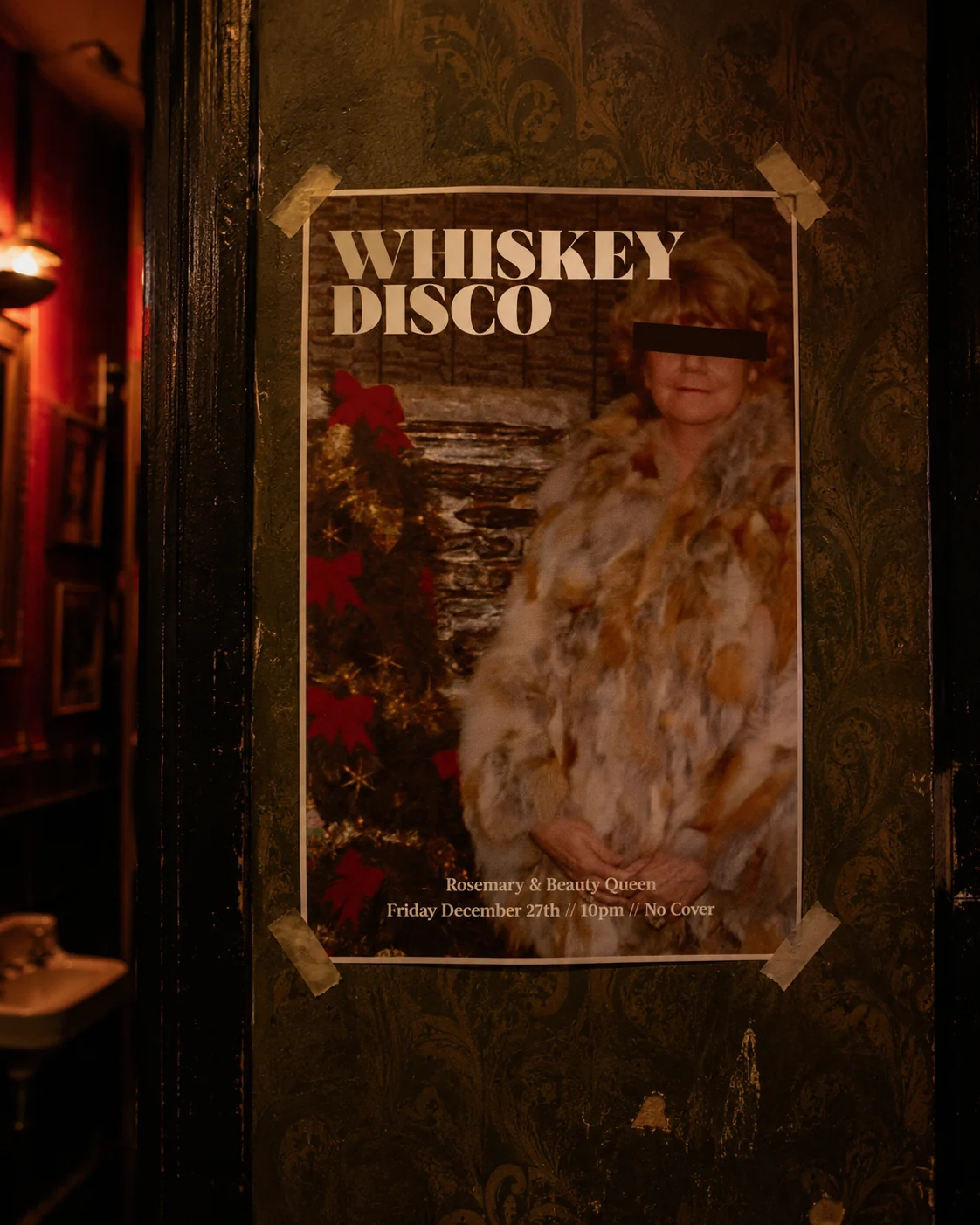 Event poster displayed in an environmental mockup