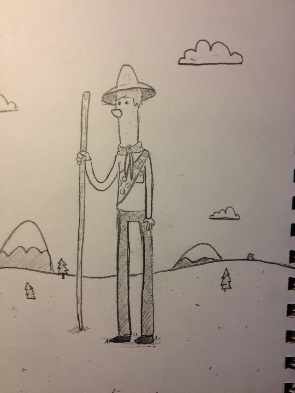 Tall supporting-character study from the early Archibald world